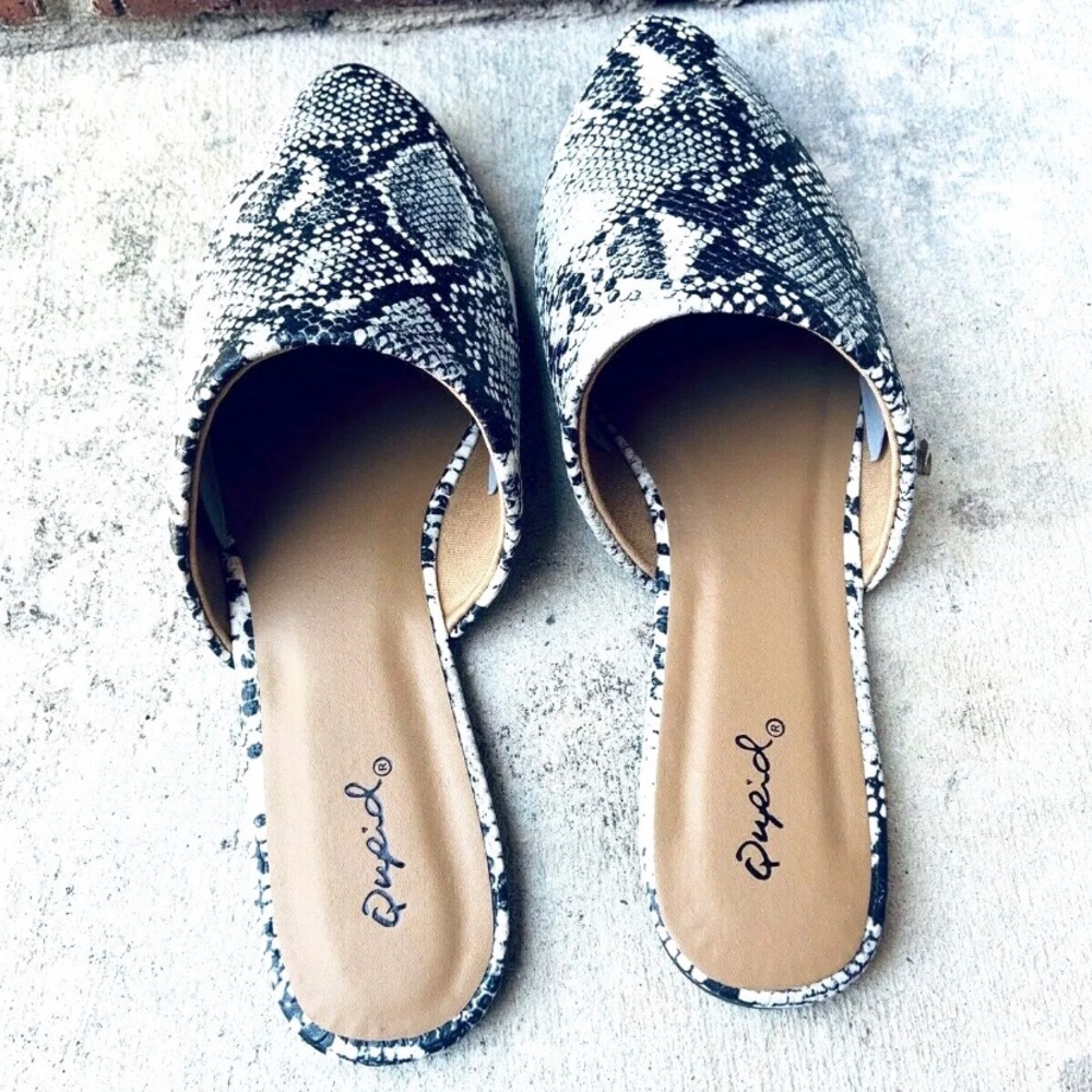 Animal print faux snake skin mule sandals - Picture 4 of 4